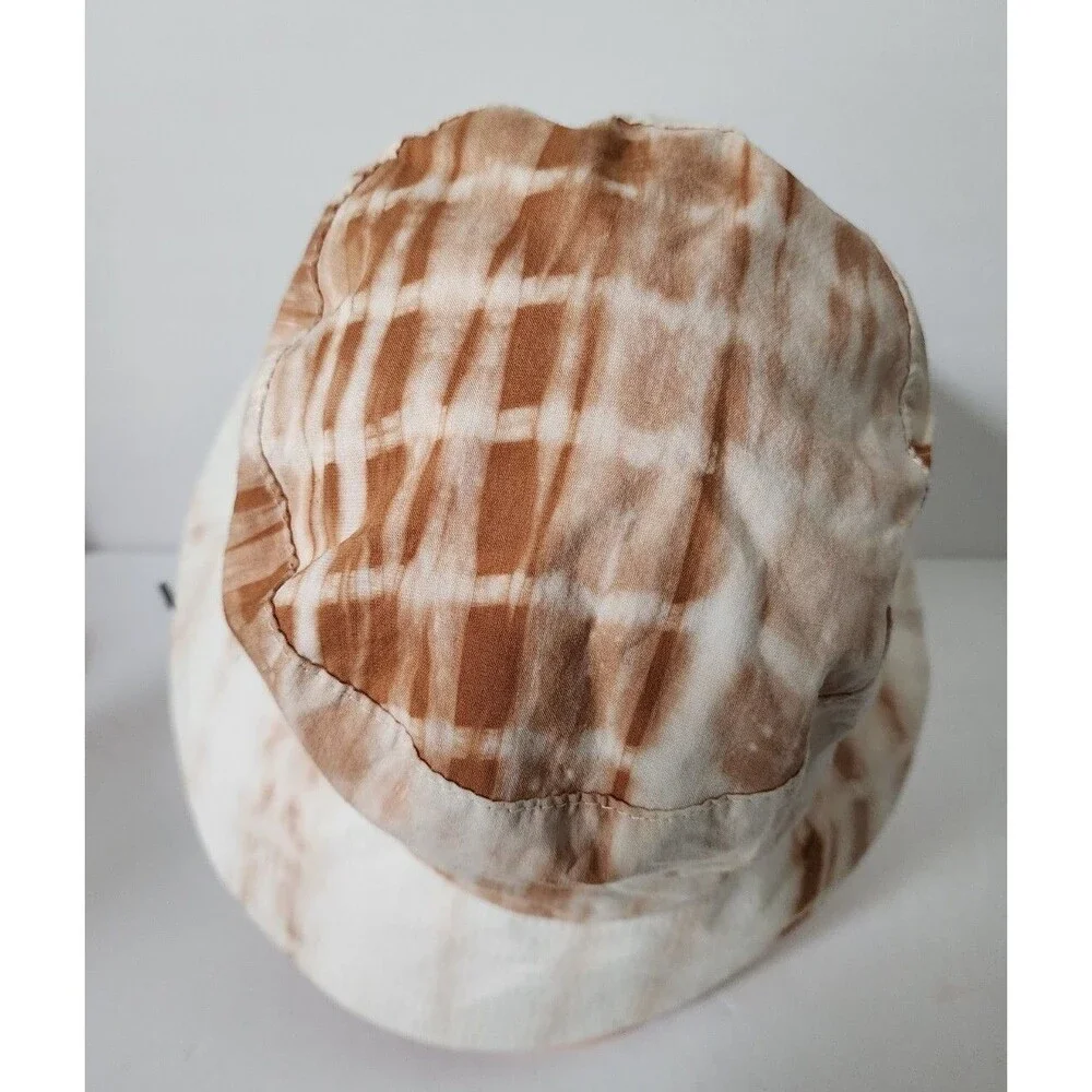NWT $38 VINCE CAMUTO Tyedye Brown Taupe BUCKET HAT